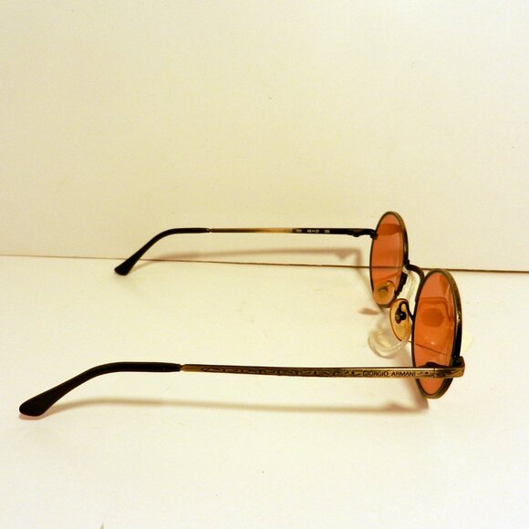 Giorgio Armani 128 705 Antique Gold Metal Brown Tortoise Plastic Sunglasses 3561 - Picture 7 of 12